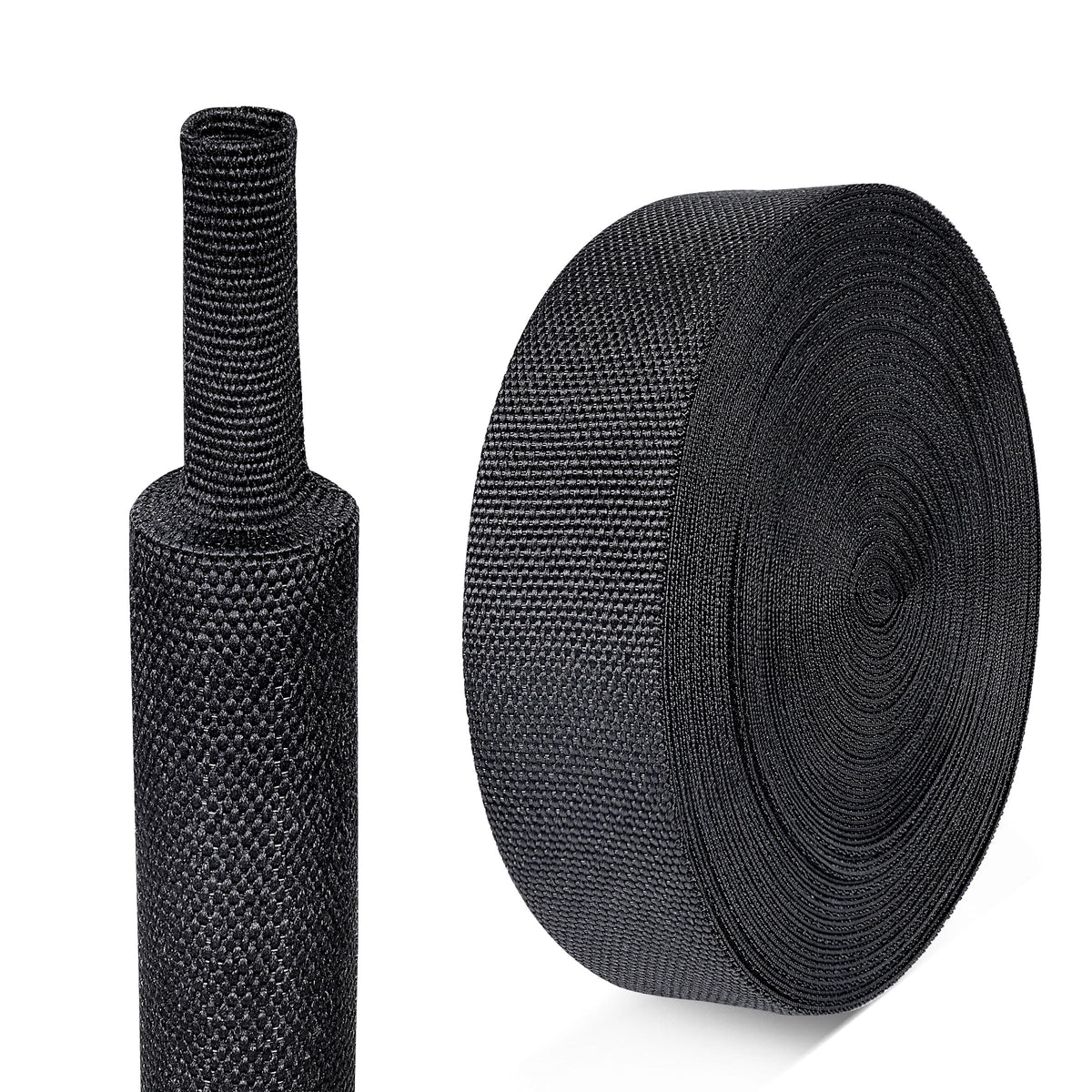 BuyUneed front view of 3/4" sleeving roll showing product length and fit benefits