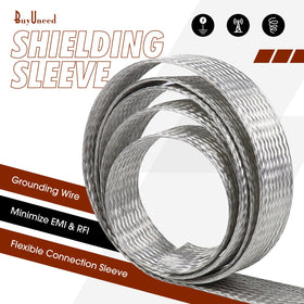 BuyUneed braid bonded to ground bus showing secure grounding and interference reduction