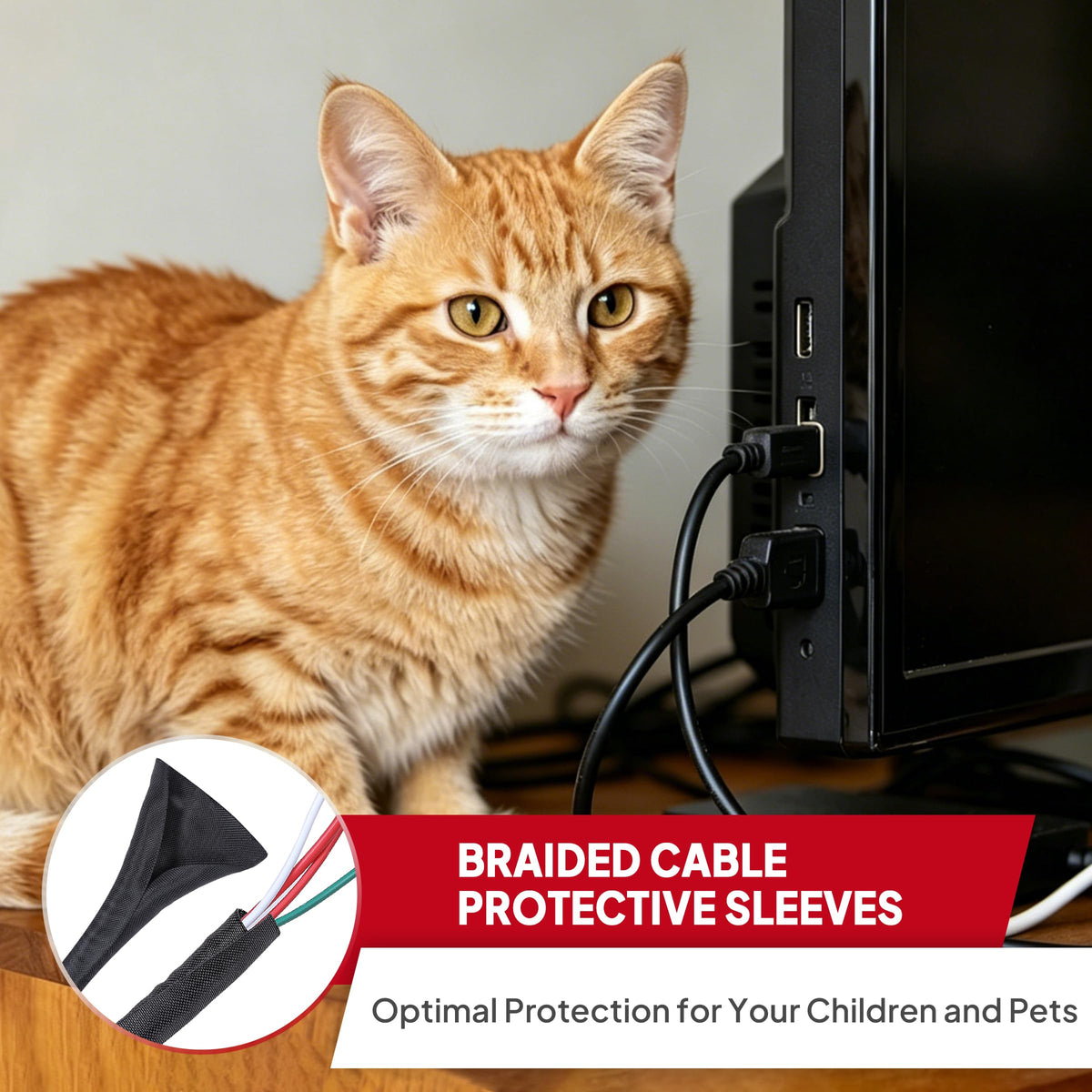 BuyUneed motorcycle cable sleeve protects wiring during maintenance.
