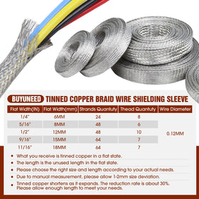 BuyUneed braid next to coin showing 5/16 inch width and scale advantage