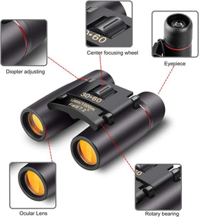 BWEISSTH small compact binoculars close-up lens enables sharp detail.