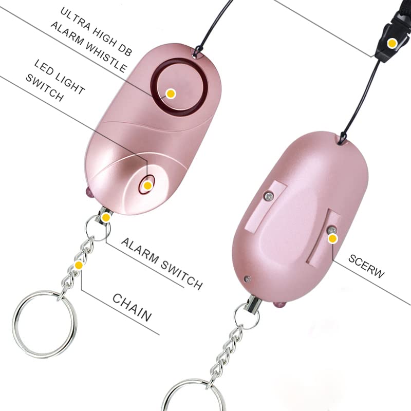 BXROIU 6Pack alarm clip supports hands-free safety during walks.