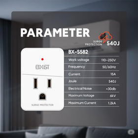 BXST 4-pack surge protectors provide safe protection for multiple devices.