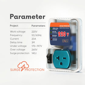 BXST adjustable voltage dial enables custom protection range