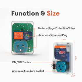 BXST delay protection LED indicates when safe power resumes
