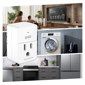 BXST ideal for kitchen, dorm, or office setups needing compact surge protection.