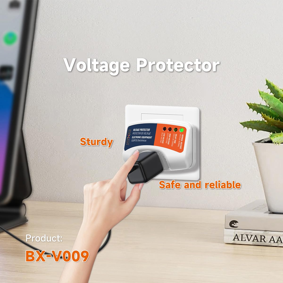 BXST protecting TV and PC in living room for surge defense