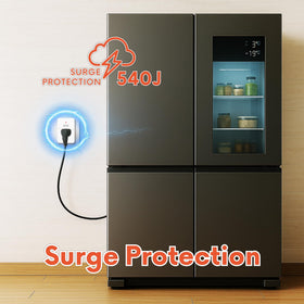 BXST surge protector with LED indicators shows status at a glance.