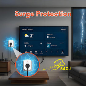 BXST side profile compact plug design fitting tight outlets and freeing sockets