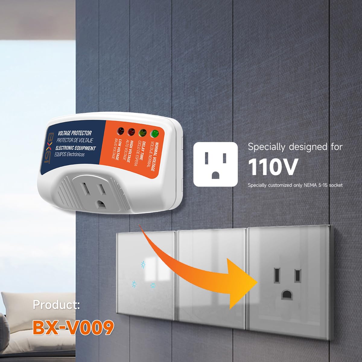 BXST held in hand for scale showing compact, space-saving protection