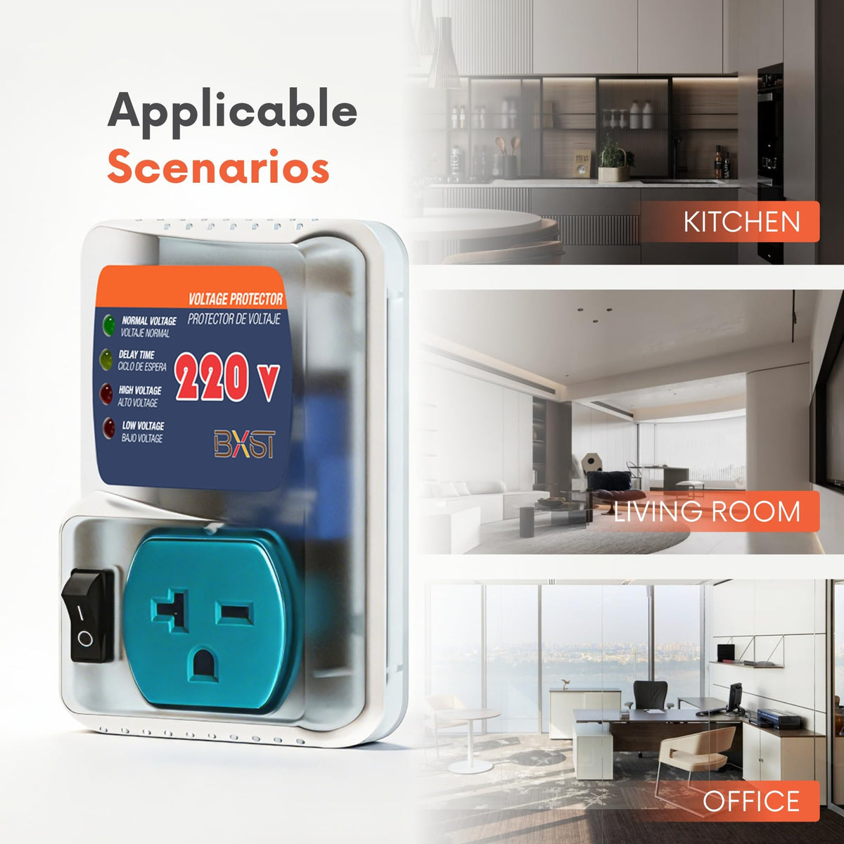 BXST surge protection guards against voltage spikes