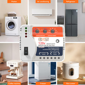 BXST large-appliance protection keeps refrigerators and washers steady during voltage swings.