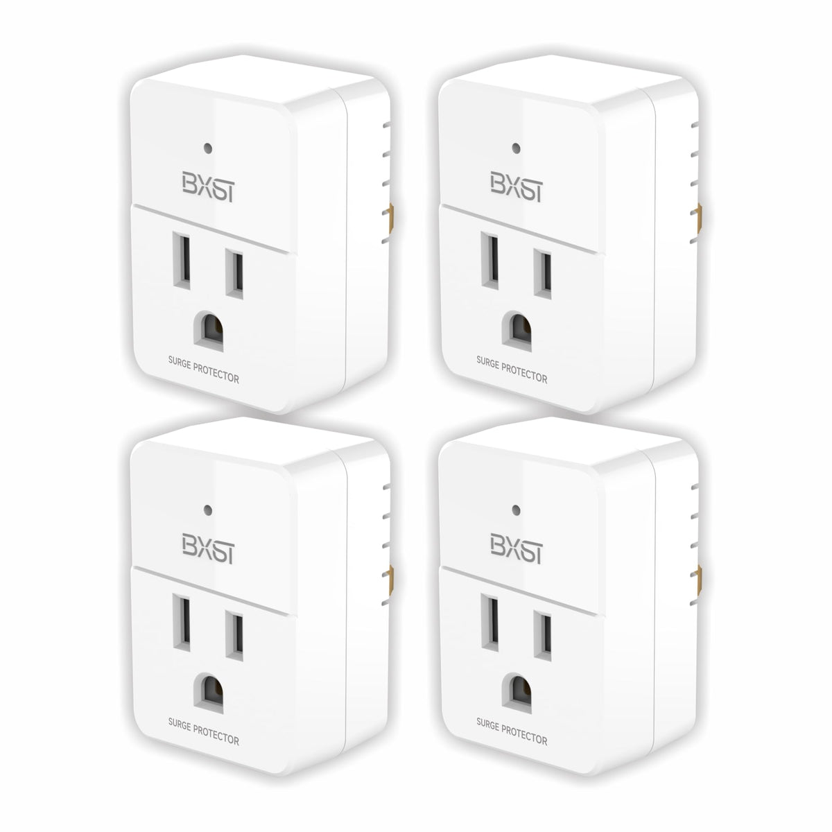 BXST surge protector wall-mount compact design protects outlets.