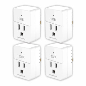 BXST surge protector wall-mount compact design protects outlets.