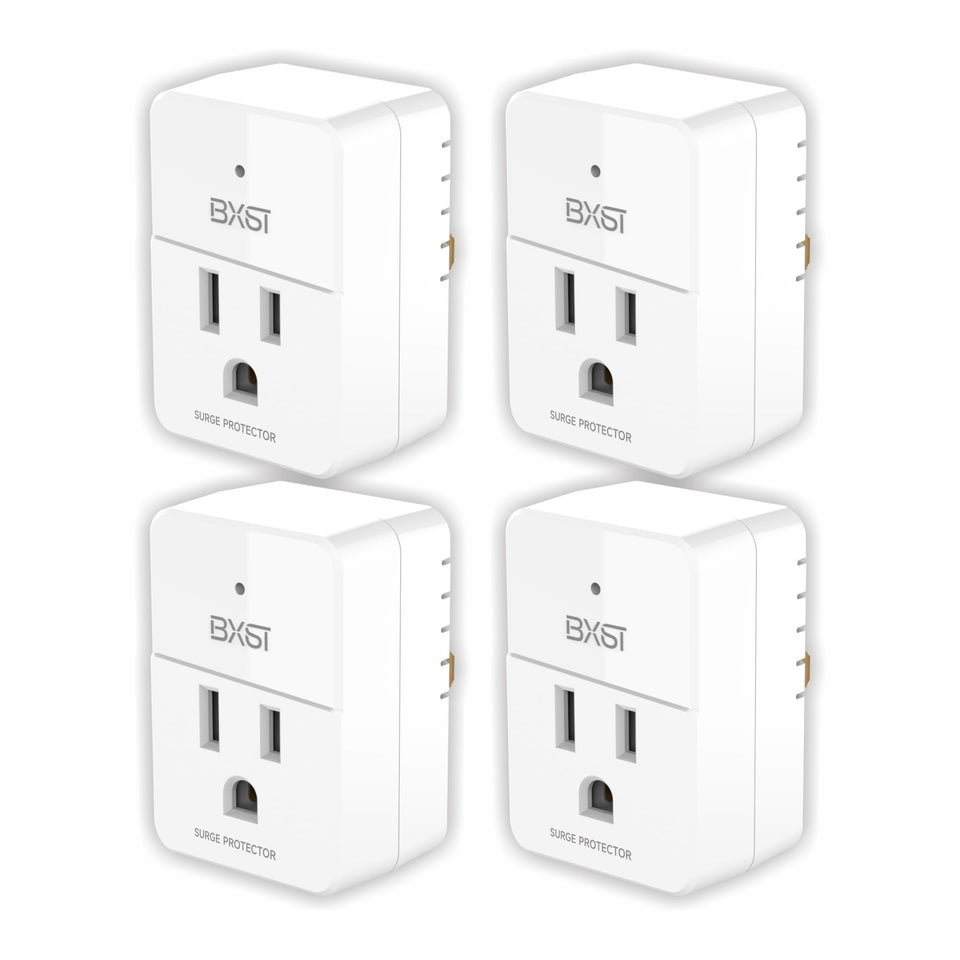BXST surge protector wall-mount compact design protects outlets.