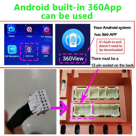 BY-J stitched top-down 3D display on Android screen for clearer parking decisions benefit