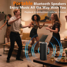 Two BYANDBY speakers paired for stereo showing wider soundstage for parties