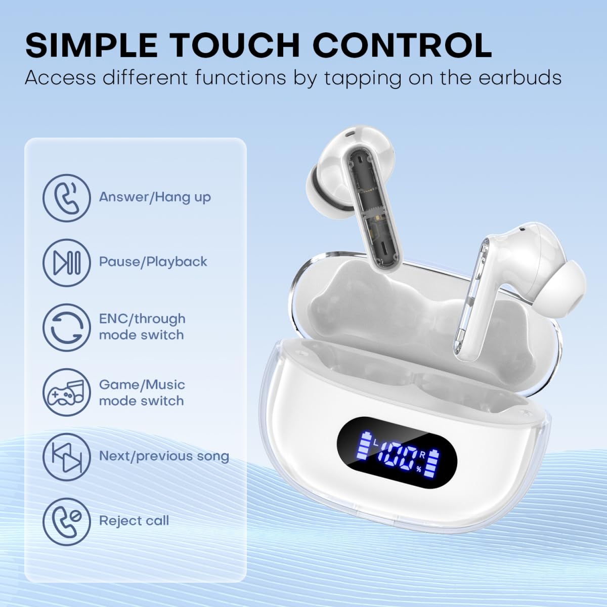 BYDTOOPCBD close-up of earbud driver detail for improved sound clarity and bass