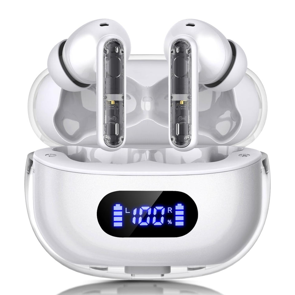 BYDTOOPCBD front view of earbuds and case showing compact design and portability