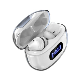 BYDTOOPCBD earbuds in commuter setting showing hands-free calls and music on the go