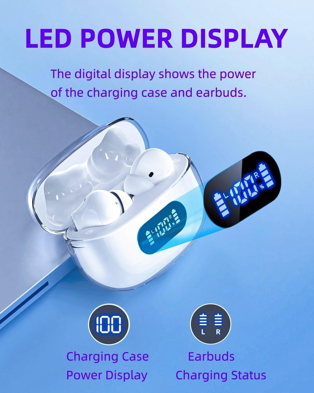 BYDTOOPCBD earbuds with water splash demonstrating IPX7 protection during exercise