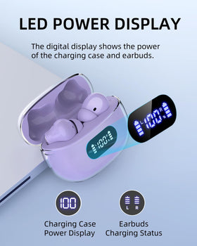BYDTOOPCBD earbuds with water splashes illustrating IPX7 protection for sweat resistance
