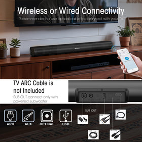 BYL side controls image showing easy-access buttons and LED mode indicator for convenience