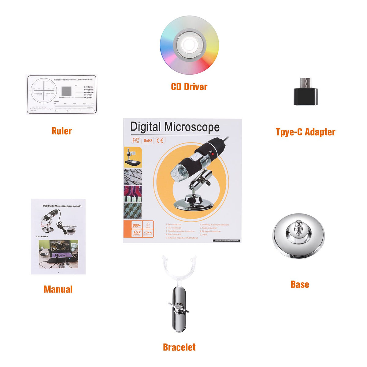 Bysameyee USB microscope jewelry detail reveals gemstone facets