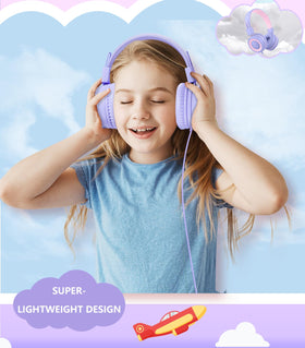 Bywulanda 40mm driver stereo headphones deliver clear classroom audio.