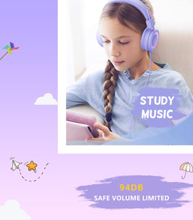 Bywulanda foldable lightweight on-ear headphones for travel and school.