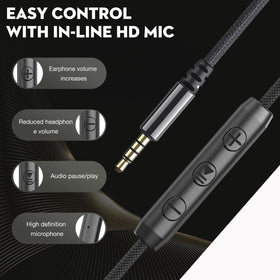 Bywulanda Headphones 3-5mm plug for broad device compatibility.