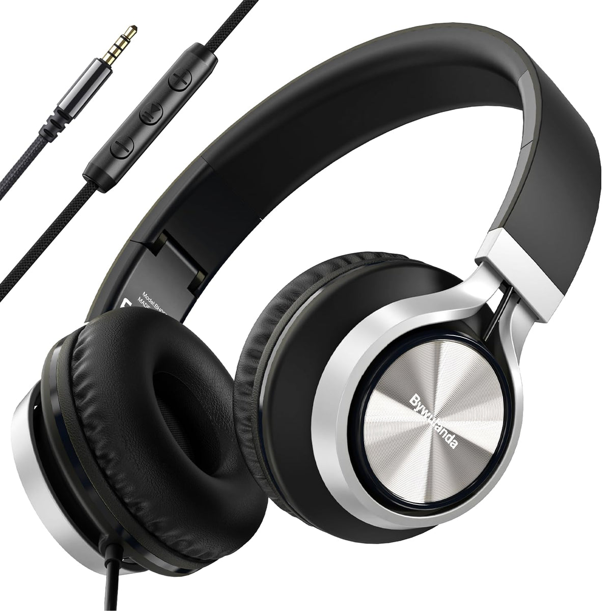Bywulanda Headphones over-ear design for immersive sound and comfort.