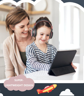 Bywulanda 40mm drivers deliver clear stereo sound for kids.