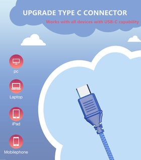 Bywulanda USB-C kids headphones with 94dB limit for safer listening on devices