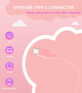 Bywulanda headphones folded in pink, travel-friendly compact design