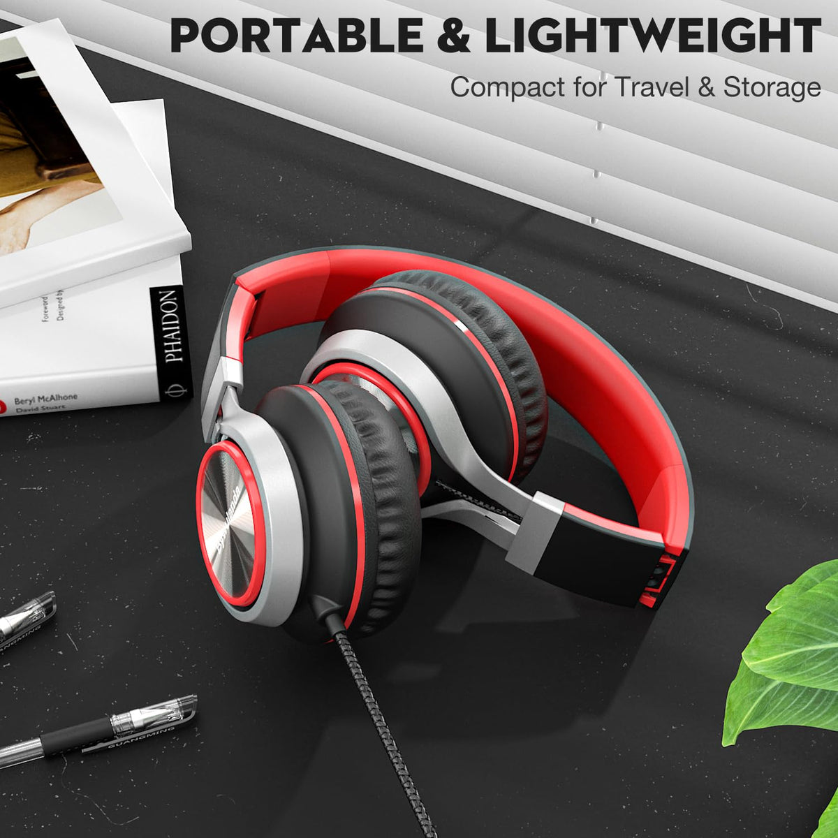 Bywulanda USB-C headphones ear cushions highlighting comfort and isolation