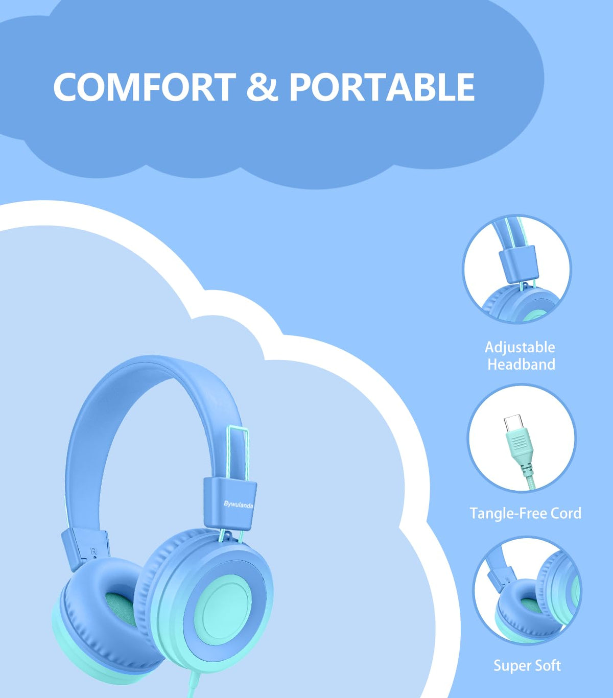 94dB volume limit helps protect young ears without muffling sound