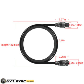 Bzcovac marine-grade transducer cable withstands saltwater and freshwater conditions.