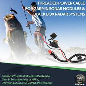 Bzcovac power cable for Garmin GSD modules delivers durable marine performance.