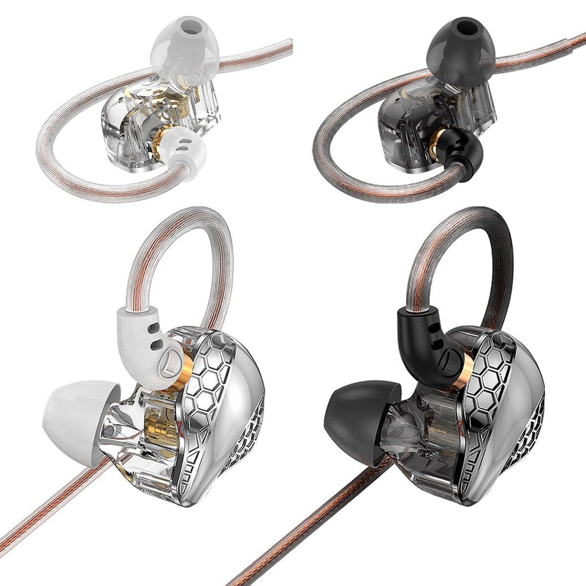 BZINK H89 2-pack earbuds designed for gaming and music with a comfortable fit