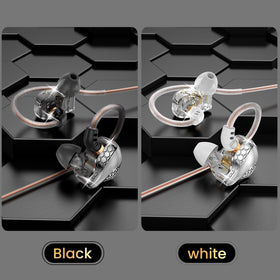 BZINK H89 wired earphones with microphone for clear calls and chats