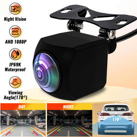 Bzuyrt 12V-compatible backup camera fits most standard vehicles.