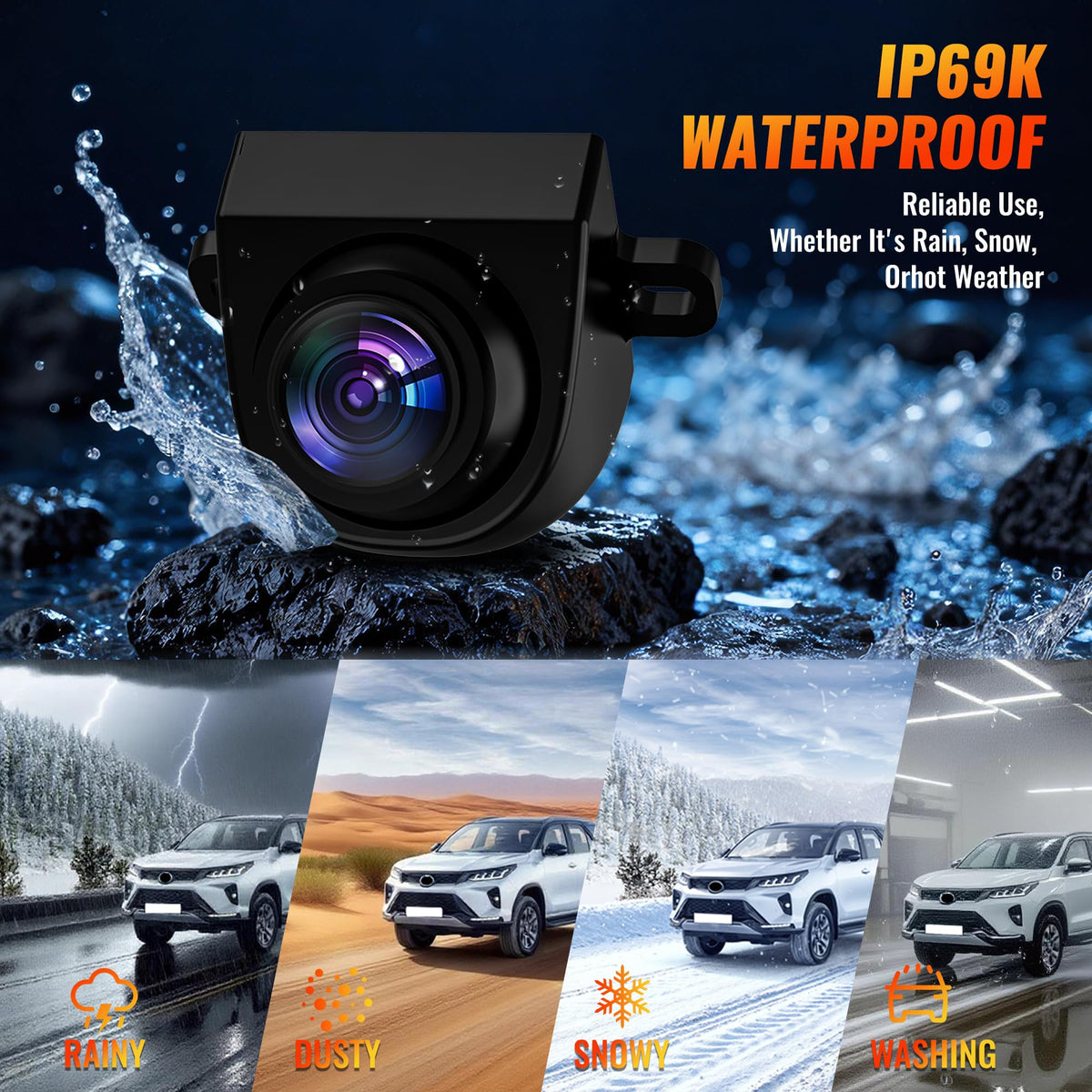 Bzuyrt AHD IP69K rugged waterproof metal housing for harsh conditions