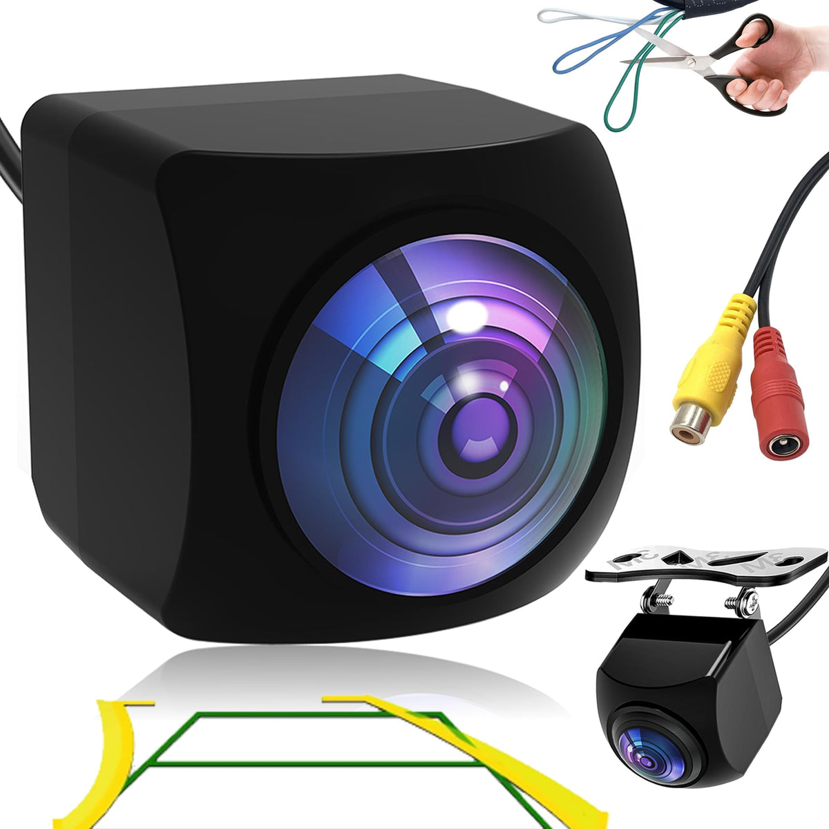 Bzuyrt Ultra-Clear 1080p backup camera with 170° wide-angle for safer reversing.