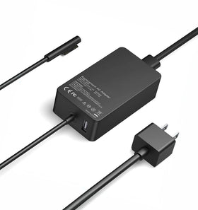Bzylon 65W Surface Pro charger shows universal compatibility across multiple Surface models.