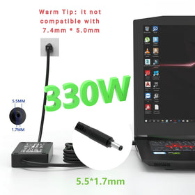 Bzylon adapter charging laptop on dorm desk for dependable performance