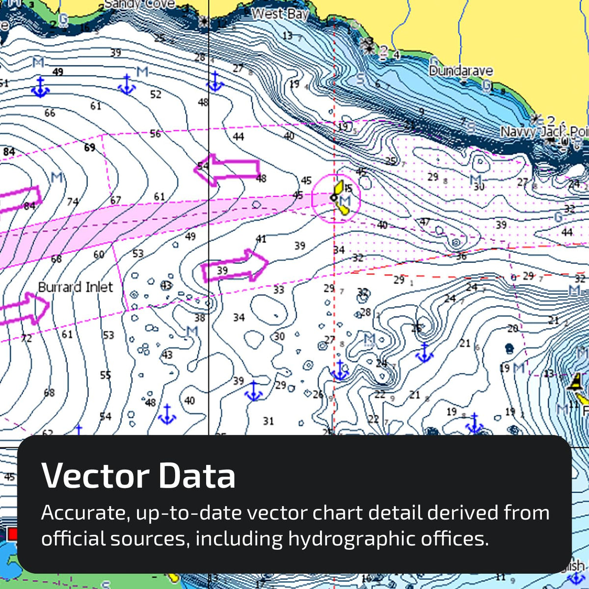 C-MAP autorouting plots safe routes automatically using detailed chart data