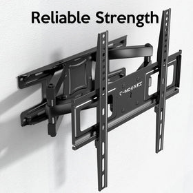 C-MOUNTS close-up on articulating arm joint showing metal detail and smooth adjustment benefit