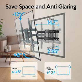 C-MOUNTS included hardware and magnetic level for faster, accurate installation