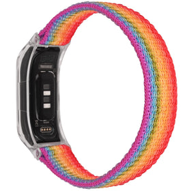 C2D JOY mesh nylon band with rainbow case keeps wrists cool during workouts.